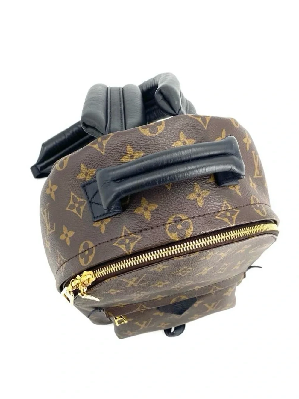 Louis Vuitton Monogram Canvas Backpack in Brown with Gold Hardware